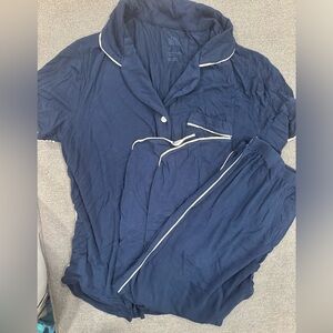 Stars Above Blue Cropped Pajama Set; Size Medium
